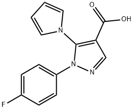 1-(4-FLUOROPHENYL)-5-(1H-PYRROL-1-YL)-1H-PYRAZOLE-4-CARBOXYLIC ACID