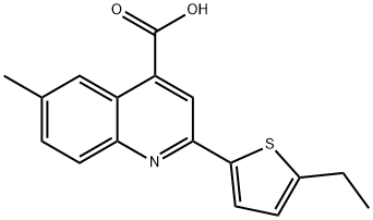 2-(5-ETHYLTHIEN-2-YL)-6-METHYLQUINOLINE-4-CARBOXYLIC ACID