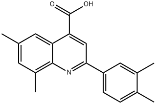 2-(3,4-DIMETHYLPHENYL)-6,8-DIMETHYLQUINOLINE-4-CARBOXYLIC ACID