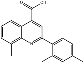 2-(2,4-DIMETHYLPHENYL)-8-METHYLQUINOLINE-4-CARBOXYLIC ACID Structural