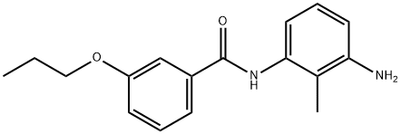 N-(3-Amino-2-methylphenyl)-3-propoxybenzamide Structural