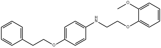 N-[2-(2-Methoxyphenoxy)ethyl]-4-(phenethyloxy)-aniline Structural