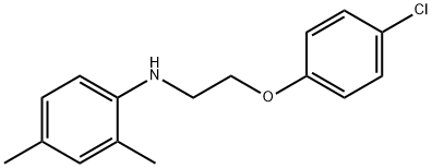 N-[2-(4-Chlorophenoxy)ethyl]-2,4-dimethylaniline Structural