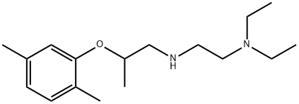 N1-[2-(2,5-dimethylphenoxy)propyl]-N2,N2-diethyl-1,2-ethanediamine Structural