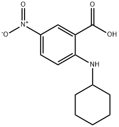 2-(cyclohexylamino)-5-nitrobenzoic acid Structural