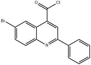 6-bromo-2-phenylquinoline-4-carbonyl chloride Structural