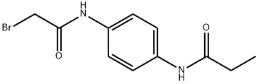 N-{4-[(2-Bromoacetyl)amino]phenyl}propanamide Structural