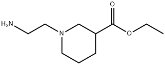 Ethyl 1-(2-aminoethyl)-3-piperidinecarboxylate Structural