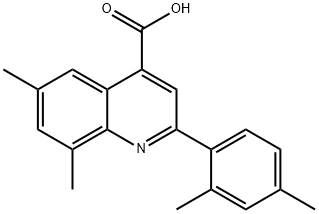 2-(2,4-DIMETHYLPHENYL)-6,8-DIMETHYLQUINOLINE-4-CARBOXYLIC ACID Structural