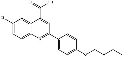 2-(4-BUTOXYPHENYL)-6-CHLOROQUINOLINE-4-CARBOXYLICACID