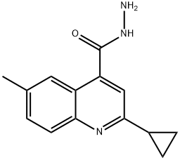 2-CYCLOPROPYL-6-METHYLQUINOLINE-4-CARBOHYDRAZIDE Structural