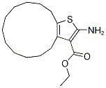 Ethyl 2-amino-5,6,7,8,9,10,11,12,13,14-decahydro-4H-cyclotrideca[b]thiophene-3-ca