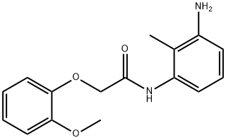 N-(3-Amino-2-methylphenyl)-2-(2-methoxyphenoxy)-acetamide Structural
