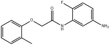 N-(5-Amino-2-fluorophenyl)-2-(2-methylphenoxy)-acetamide Structural