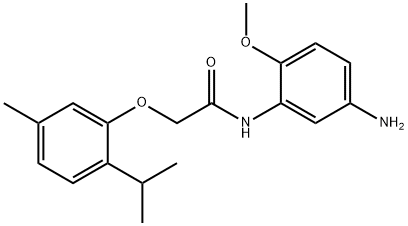 N-(5-Amino-2-methoxyphenyl)-2-(2-isopropyl-5-methylphenoxy)acetamide Structural