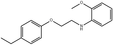 N-[2-(4-Ethylphenoxy)ethyl]-2-methoxyaniline Structural