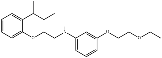 N-{2-[2-(sec-Butyl)phenoxy]ethyl}-3-(2-ethoxyethoxy)aniline Structural