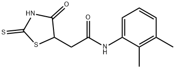 N-(2,3-dimethylphenyl)-2-(2-mercapto-4-oxo-4,5-dihydro-1,3-thiazol-5-yl)acetamide Structural
