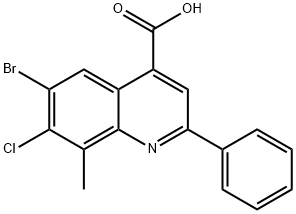 6-bromo-7-chloro-8-methyl-2-phenylquinoline-4-carboxylic acid