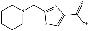 Sodium 2-(piperidin-1-ylmethyl)-1,3-thiazole-4-carboxylate Structural