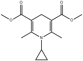 Dimethyl 1-cyclopropyl-2,6-dimethyl-1,4-dihydropyridine-3,5-dicarboxylate Structural
