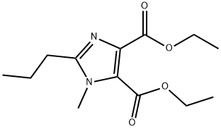 Diethyl 1-methyl-2-propyl-1H-imidazole-4,5-dicarboxylate Structural