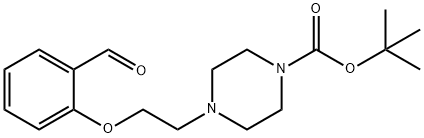 tert-Butyl 4-[2-(2-formylphenoxy)-ethyl]piperazine-1-carboxylate Structural