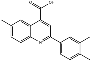 2-(3,4-DIMETHYLPHENYL)-6-METHYLQUINOLINE-4-CARBOXYLIC ACID Structural