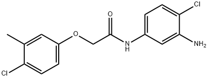 N-(3-Amino-4-chlorophenyl)-2-(4-chloro-3-methylphenoxy)acetamide Structural