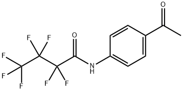 N-(4-Acetylphenyl)-2,2,3,3,4,4,4-heptafluorobutanamide Structural