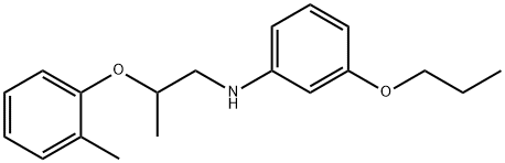 N-[2-(2-Methylphenoxy)propyl]-3-propoxyaniline Structural