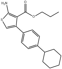 Propyl 2-amino-4-(4-cyclohexylphenyl)thiophene-3-carboxylate