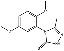 4-(2,5-dimethoxyphenyl)-5-methyl-4H-1,2,4-triazole-3-thiol Structural