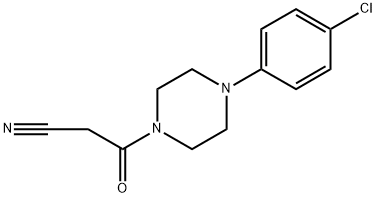 3-[4-(4-chlorophenyl)piperazin-1-yl]-3-oxopropanenitrile Structural