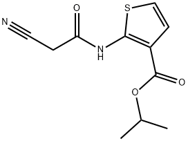 isopropyl 2-[(cyanoacetyl)amino]thiophene-3-carboxylate Structural