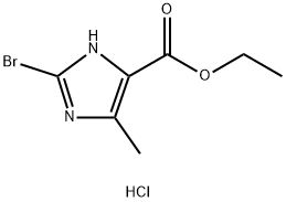 Ethyl 2-bromo-4-methyl-1H-imidazole-5-carboxylate hydrochloride Structural
