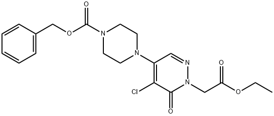 Benzyl 4-[5-chloro-1-(2-ethoxy-2-oxoethyl)-6-oxo-1,6-dihydropyridazin-4-yl]piperazine-1-carboxylate