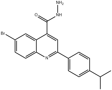 6-BROMO-2-(4-ISOPROPYLPHENYL)QUINOLINE-4-CARBOHYDRAZIDE