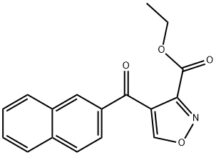 ethyl 4-(2-naphthylcarbonyl)-3-isoxazolecarboxylate Structural
