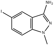 5-iodo-1-methyl-1H-indazol-3-amine Structural