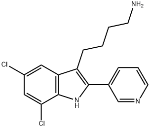 4-(5,7-Dichloro-2-pyridin-3-yl-1H-indol-3-yl)-butan-1-amine