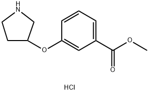 Methyl 3-(3-pyrrolidinyloxy)benzoate hydrochloride Structural