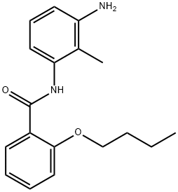N-(3-Amino-2-methylphenyl)-2-butoxybenzamide Structural
