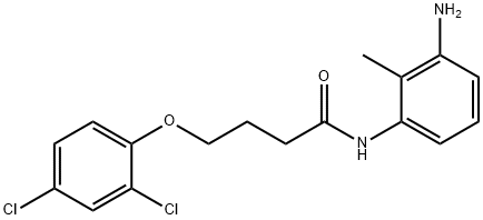 N-(3-Amino-2-methylphenyl)-4-(2,4-dichlorophenoxy)butanamide Structural