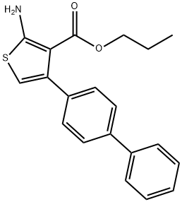 Propyl 2-amino-4-(1,1'-biphenyl-4-yl)thiophene-3-carboxylate Structural