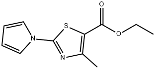 Ethyl 4-methyl-2-(1H-pyrrol-1-yl)-1,3-thiazole-5-carboxylate Structural