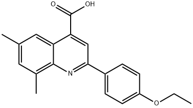 2-(4-ETHOXYPHENYL)-6,8-DIMETHYLQUINOLINE-4-CARBOXYLIC ACID Structural