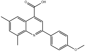 2-(4-METHOXYPHENYL)-6,8-DIMETHYLQUINOLINE-4-CARBOXYLIC ACID Structural