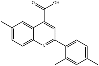 2-(2,4-DIMETHYLPHENYL)-6-METHYLQUINOLINE-4-CARBOXYLIC ACID Structural