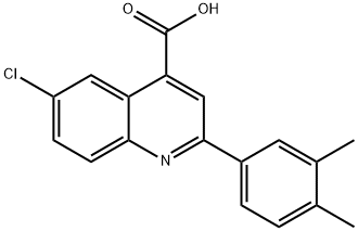 6-CHLORO-2-(3,4-DIMETHYLPHENYL)QUINOLINE-4-CARBOXYLIC ACID